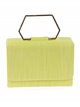 Clutch fiesta polipiel efecto rafia lima