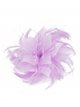 Feather fascinator hair clip lila