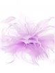 Feather fascinator hair clip lila