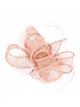 Feather fascinator hair clip rosa-palo