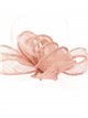 Feather fascinator hair clip rosa-palo