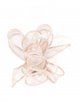 Feather fascinator hair clip taupe