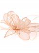 Feather fascinator hair clip rosa