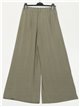 High waist palazzo trousers verde-militar