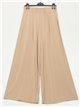 High waist palazzo trousers beis