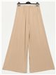 High waist palazzo trousers beis