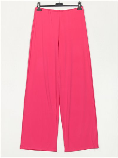 Straight leg flowing trousers fucsia