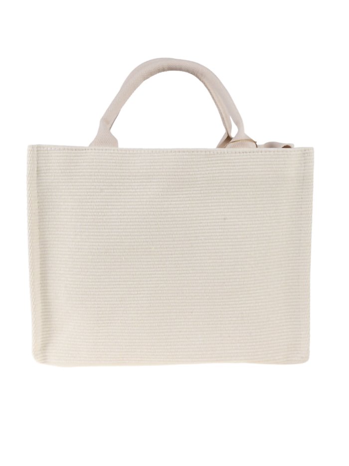 Shopper combinada + Bandolera 2 piezas beige