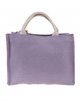 2 pieces Contrast tote bag + crossbody bag purple