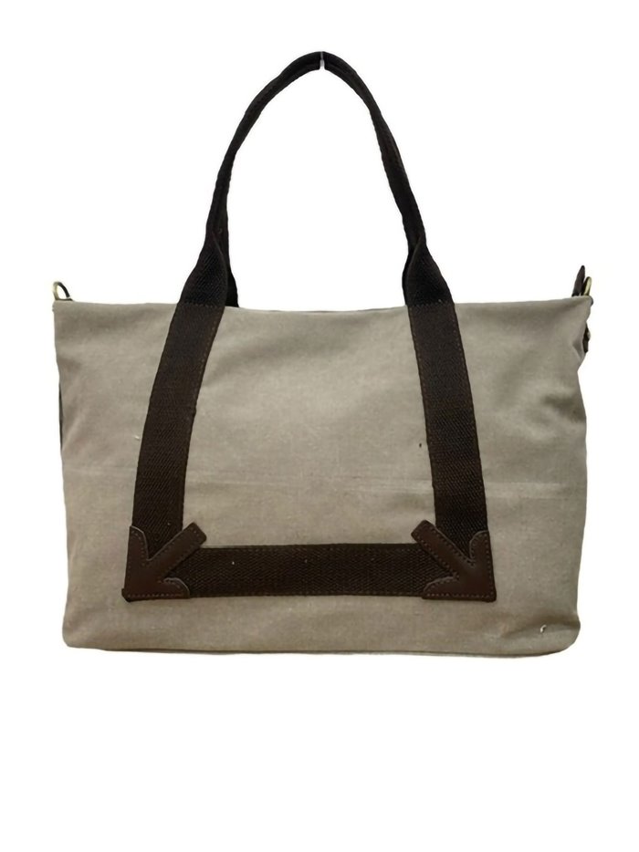 Shopper combinado gris