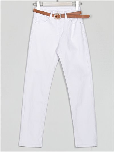 High waist belted jeans (S-XXL)