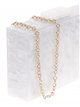 Marble effect clutch blanco-roto