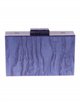 Marble effect clutch azul-morado