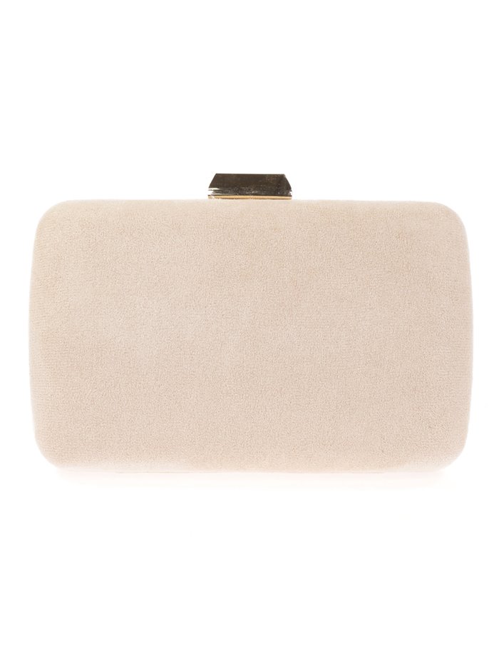 Clutch fiesta antelina beige