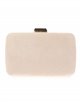 Clutch fiesta antelina beige