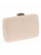 Clutch fiesta antelina beige