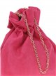 Suede effect bucket bag fresa