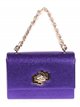 Clutch fiesta metalizado morado-azul