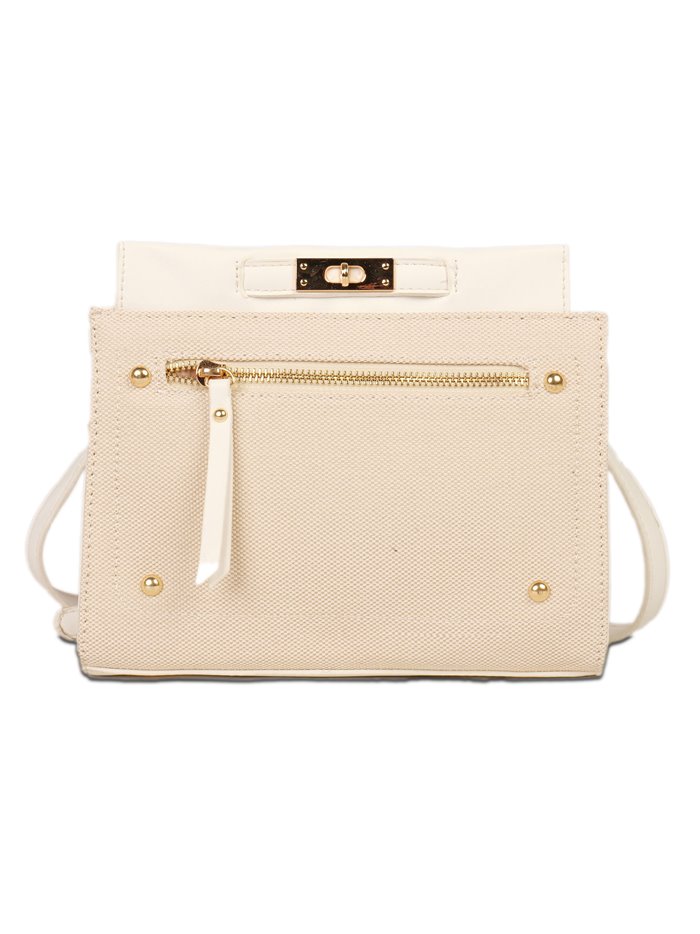 Contrast mini citybag white