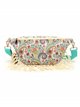 Canvas printed belt bag green