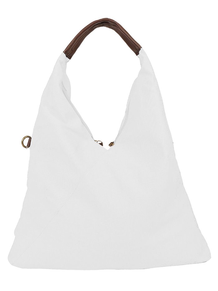 Bucket bag with handle detail beige