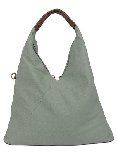 Bucket bag with handle detail army-green