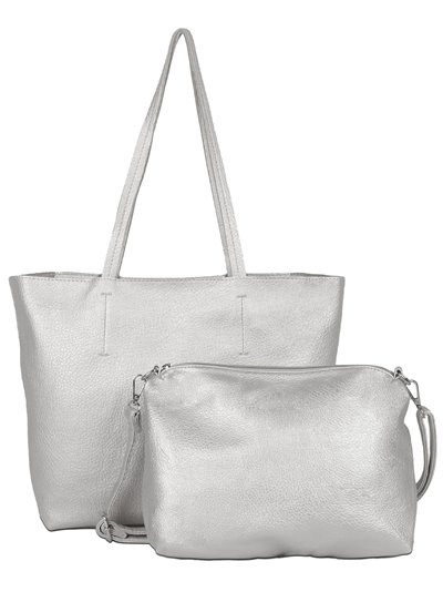 Shopper + Bandolera 2 piezas silver