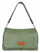 Studded crossbody bag with flap green
