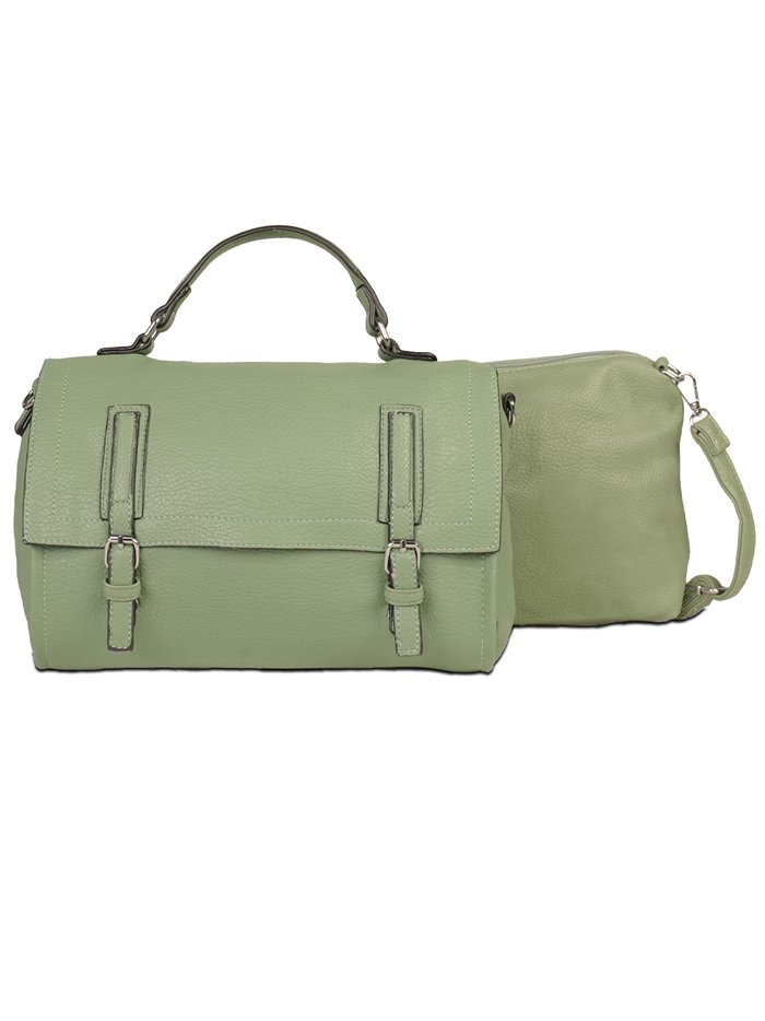 Citybag hebilla + Bandolera 2 piezas green