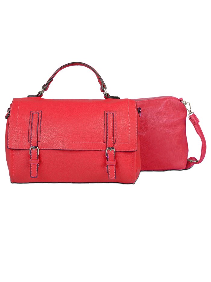 Citybag hebilla + Bandolera 2 piezas red