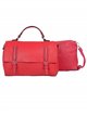 2 pieces Citybag with buckle + crossbody bag red