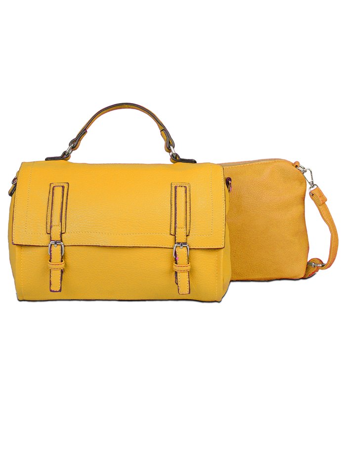 Citybag hebilla + Bandolera 2 piezas yellow