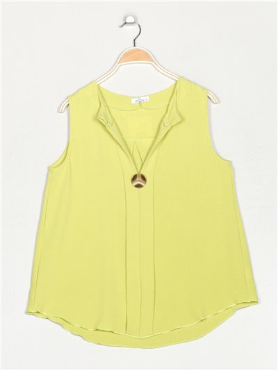 Blouse with button detail verde