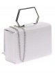 Faux leather clutch plata