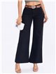 Belted straight jeans negro (S-XXL)