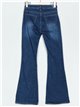 High waist flare jeans with buttons azul (S-XXL)