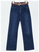 High waist belted jeans azul (S-XXL)