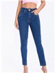 Jeans skinny tiro alto azul (XS-XL)