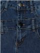 Straight jeans with buttons azul (XS-XL)