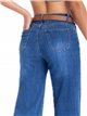 Jeans rectos cinturón azul (S-XXL)