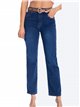 High waist jeans with belt azul (S-XXL)