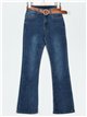 Jeans flare cinturón azul (S-XXL)