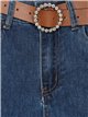 Belted flare jeans azul (S-XXL)