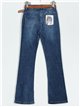 Jeans flare cinturón azul (S-XXL)