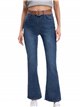 Jeans flare cinturón azul (S-XXL)