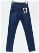 Jeans skinny tiro alto azul (36-46)