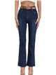 Jeans flare cinturón azul (S-XXL)