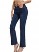 Jeans flare cinturón azul (S-XXL)