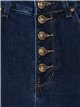 High waist jeans with buttons azul (S-XXL)