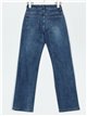 Jeans botones tiro alto azul (S-XXL)